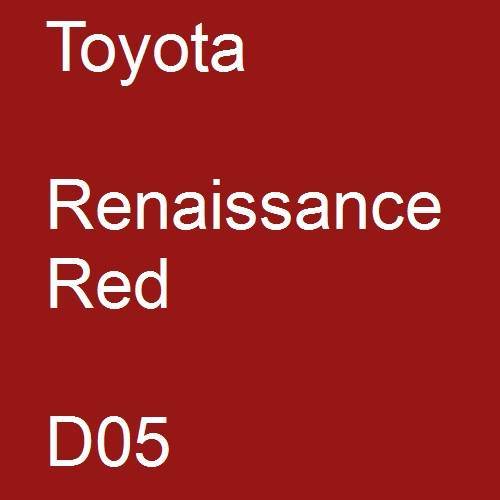 Toyota, Renaissance Red, D05.